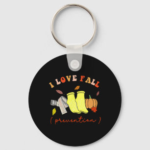 Porte-clés I Love Fall Prevention Chaussettes Thanksgiving Au