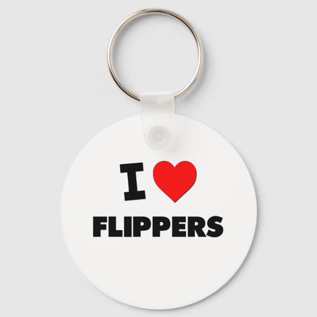 Porte-clés I Love Flippers (Recto)