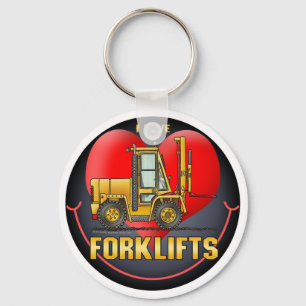 Porte-clés I Love Forklift Trucks Key Chain