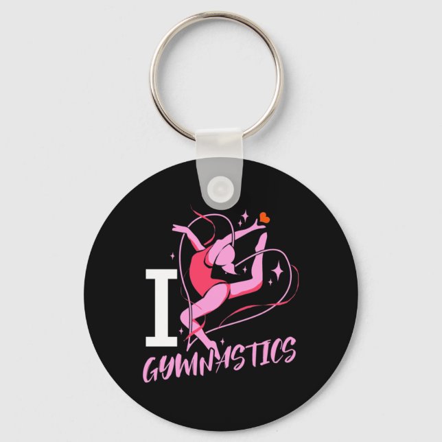 Porte-clés I Love Gymnastique (Recto)