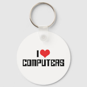 Porte-clés I Love Heart Computers