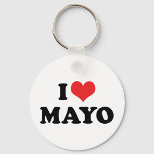 Porte-clés I Love Heart Mayo - Mayonnaise Lover