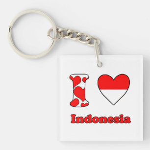 Porte-clés I love Indonesia