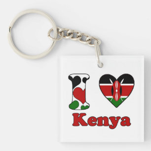 Porte-clés I love Kenya