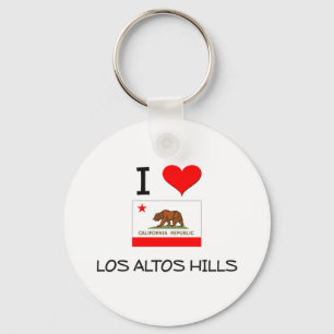 Porte-clés I Love LOS ALTOS HILLS Californie