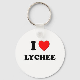 Porte-clés I Love Lychee ( Nourriture )