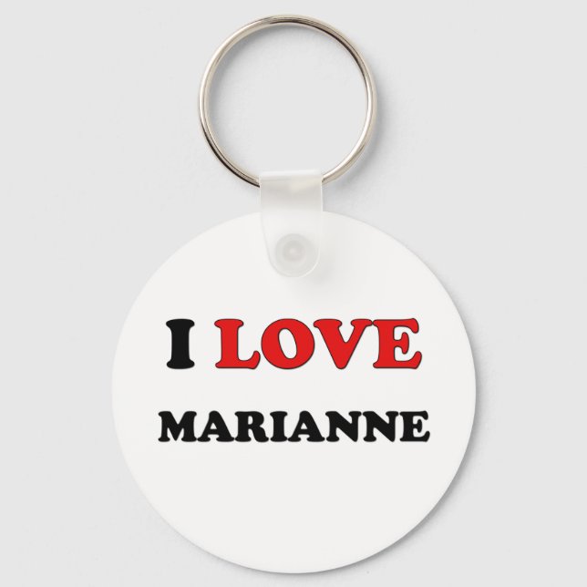 Porte-clés I Love Marianne (Recto)