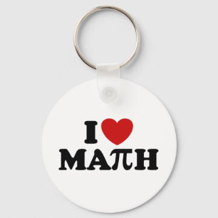 Porte-clés I Love Math