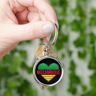 Porte-clés I Love Mozambique, le coeur mozambicain
