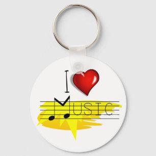 Porte-clés I Love Music