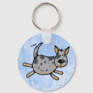 Porte-clés i love my blue heeler