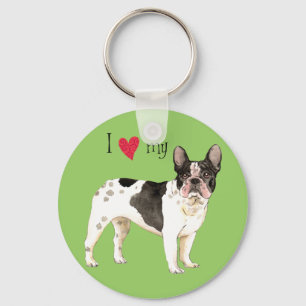 Porte-clés I Love my French Bulldog