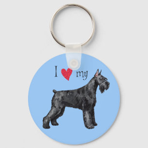 Porte-clés I Love my Giant Schnauzer