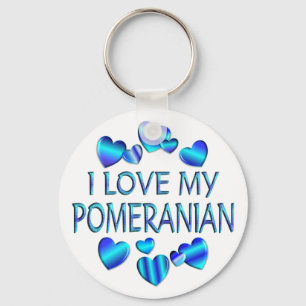 Porte-clés I Love My Pomeranian