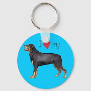 Porte-clés I Love my Rottweiler