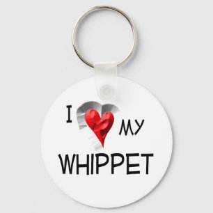 Porte-clés I Love My Whippet