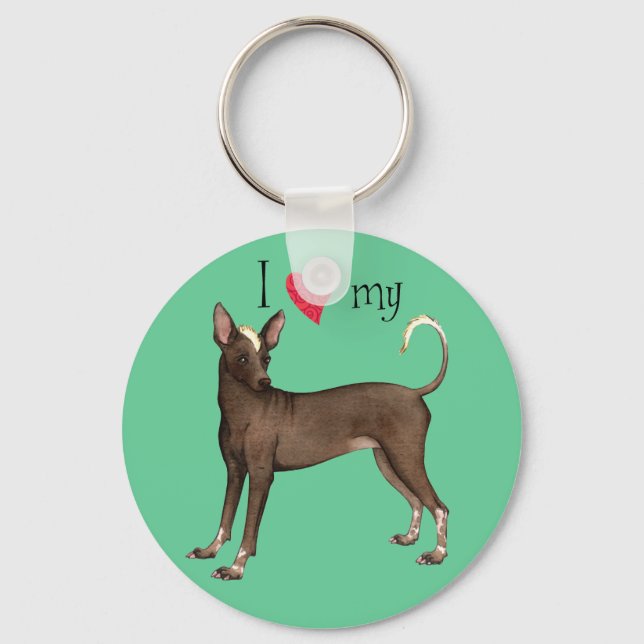 Porte-clés I love my Xolo (Recto)