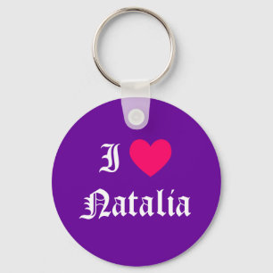 Porte-clés I Love Natalia