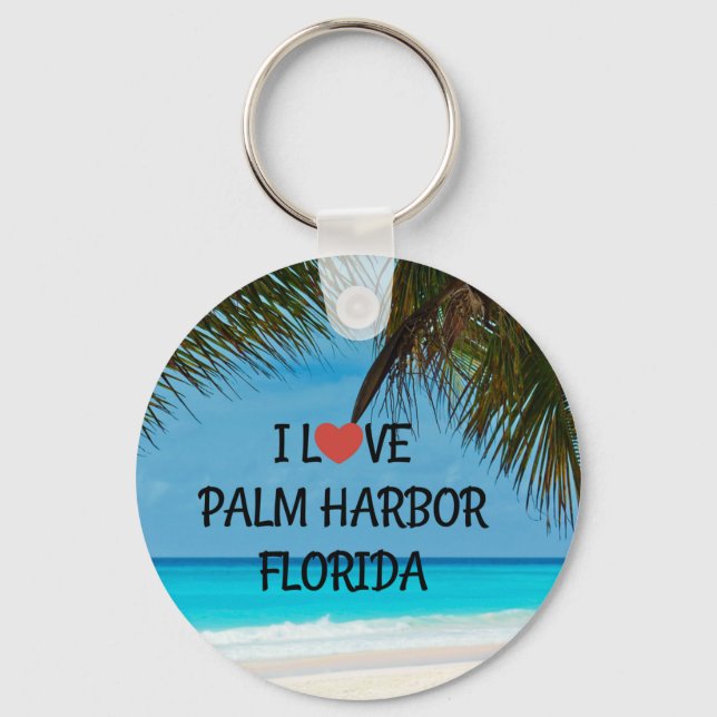 Porte-clés I Love Palm Harbour, Floride (Recto)