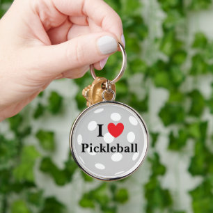 Porte-clés "I Love Pickleball"