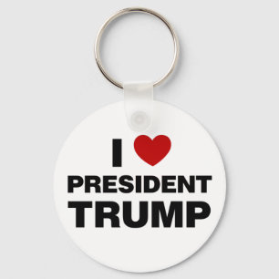 Porte-clés I Love Président Trump Heart