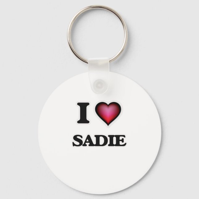 Porte-clés I Love Sadie (Recto)