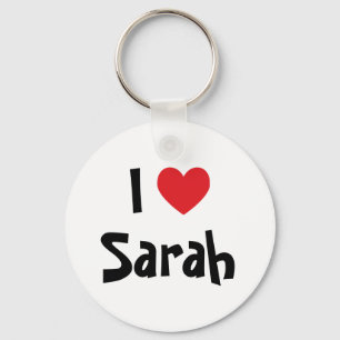 Porte-clés I Love Sarah Porte - clé