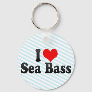 Porte-clés I Love Sea Bass