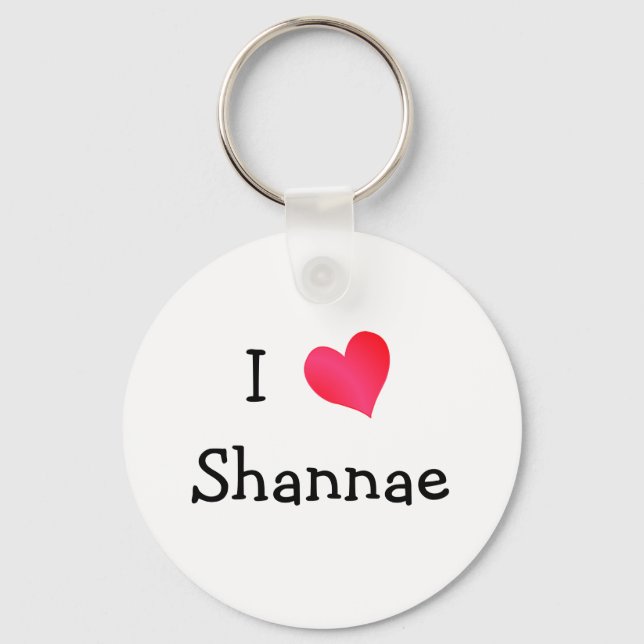 Porte-clés I Love Shannae (Recto)