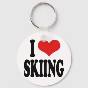 Porte-clés I Love Skiing