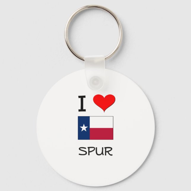 Porte-clés I Love Spur Texas (Recto)