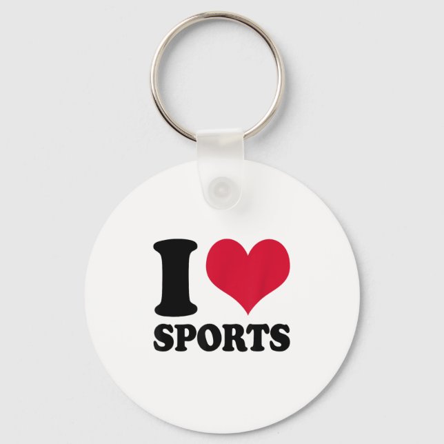Porte-clés I Love Srts Fitness Motivation  (Recto)