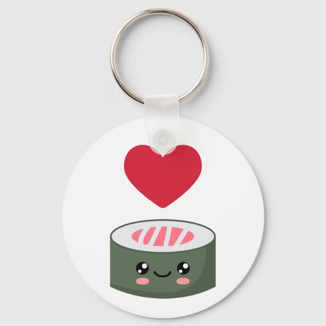 Porte-clés I love Sushi (Recto)