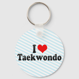 Porte-clés I Love Taekwondo