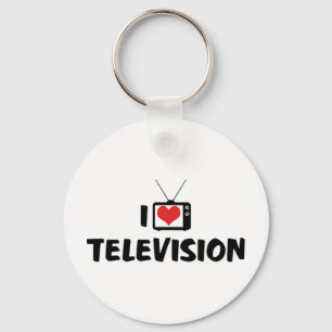 Porte-clés I Love Televison Porte - clé