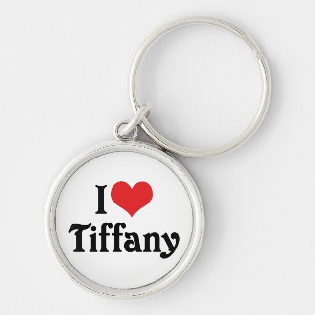 Porte-clés I Love Tiffany (Devant)