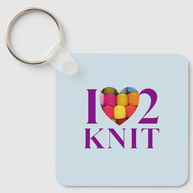 Porte-clés I Love to Knit - Key Ring (Recto)