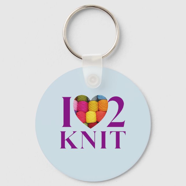 Porte-clés I Love to Knit - Key Ring (Recto)