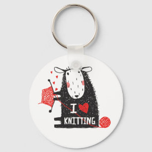 Porte-clés I Love Tricot Porte - clé