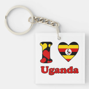 Porte-clés I love Uganda