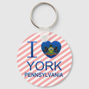 Porte-clés I Love York, PA