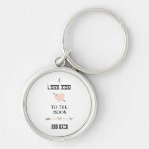 Porte-clés I love you to the moon and back