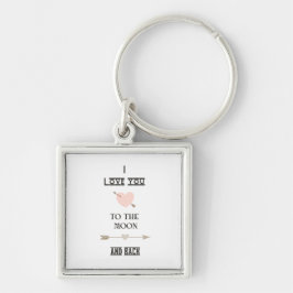 Porte-clés I love you to the moon and back