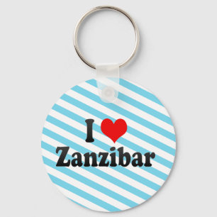 Porte-clés I Love Zanzibar, Tanzania