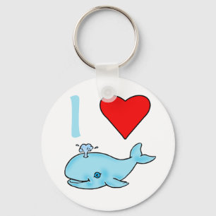Porte-clés I produits de baleines de coeur