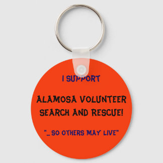 Porte-clés I Support, Alamosa VolunteerRechercher et Secourir