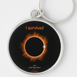 Porte-clés I Survived 2024 Solar Eclipse Porte - clé