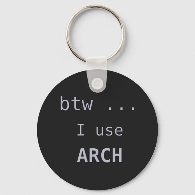 Porte-clés I use Arch Linux Computer (Recto)