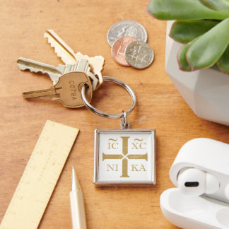 Porte-clés IC XC NI KA orthodox cross christogram