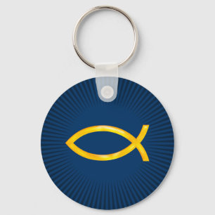 Porte-clés Ichthus - Symbole chrétien du poisson